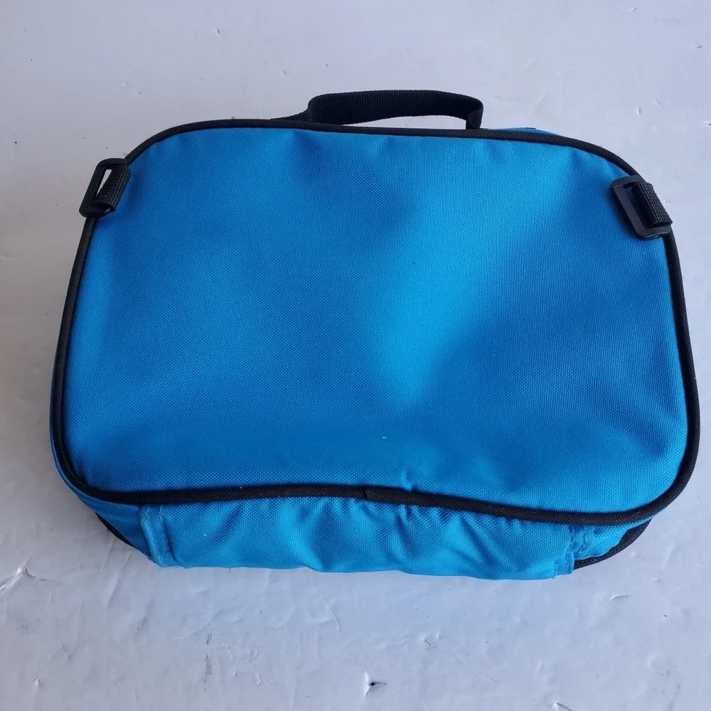 Puma Sport‎ Cooler Lunch Bag Insulated Blue Yellow Logo VTG